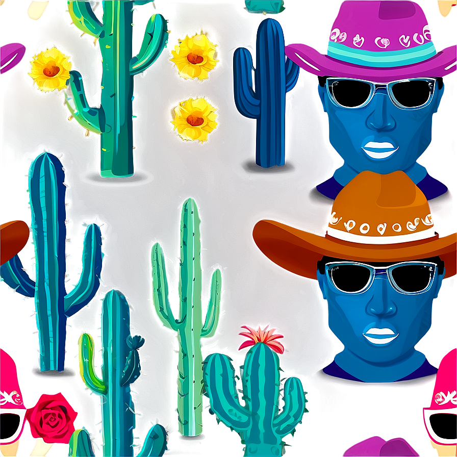 Cowboys And Cacti Png Fdt