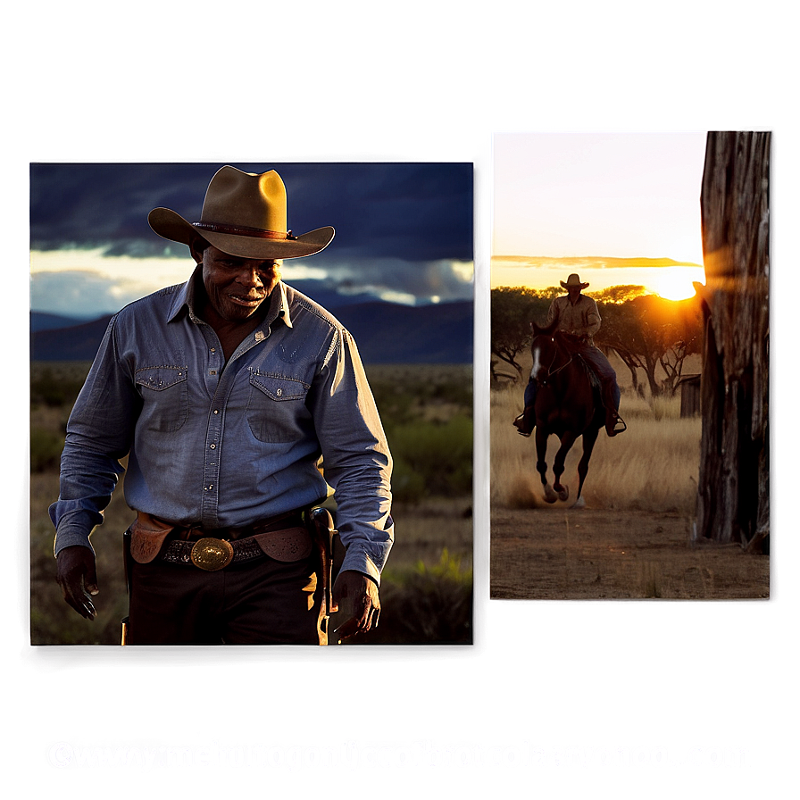 Cowboys At Dusk Png Fpo