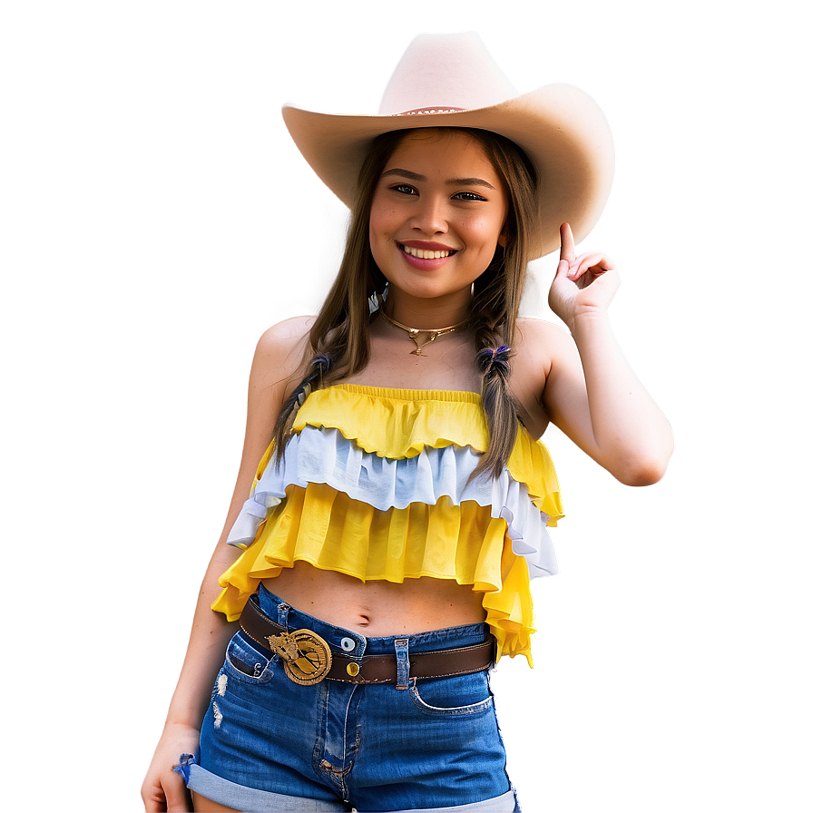 Cowgirl Festival Outfit Png Ifh