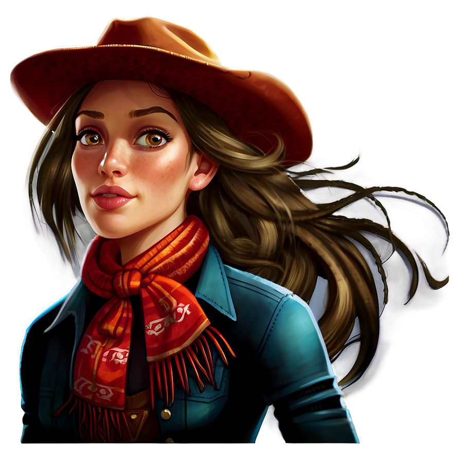 Cowgirl Illustration Png 06112024