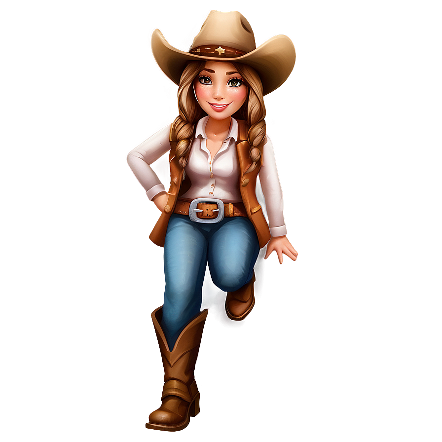 Cowgirl Illustration Png Fbb61