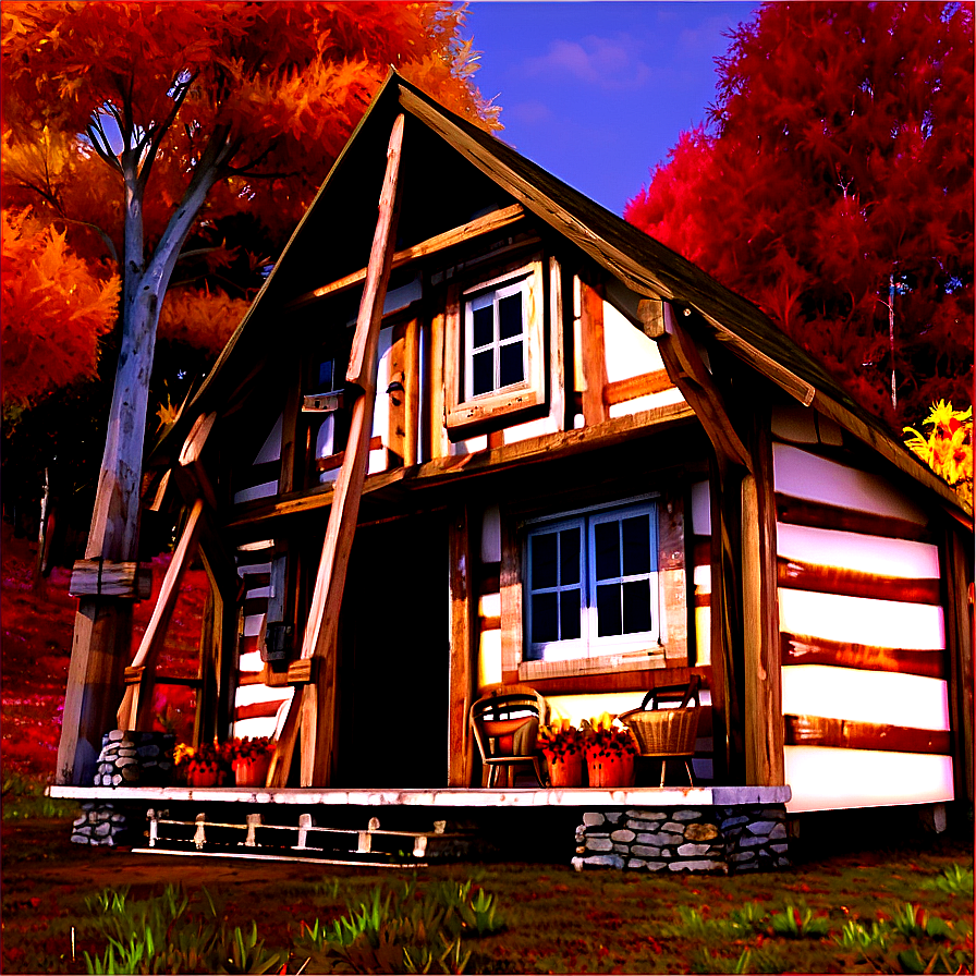 Cozy Autumn Cabin Png 79