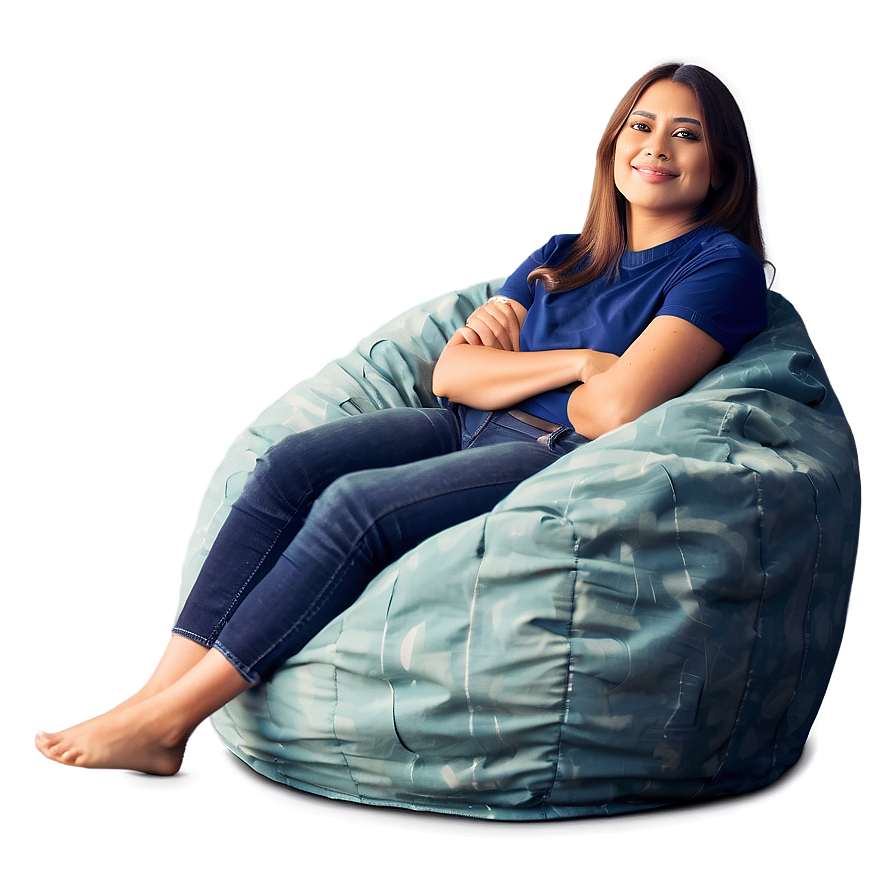 Cozy Beanbag Comfort PNG 06202024 PNG image with a transparent background, free high-resolution download