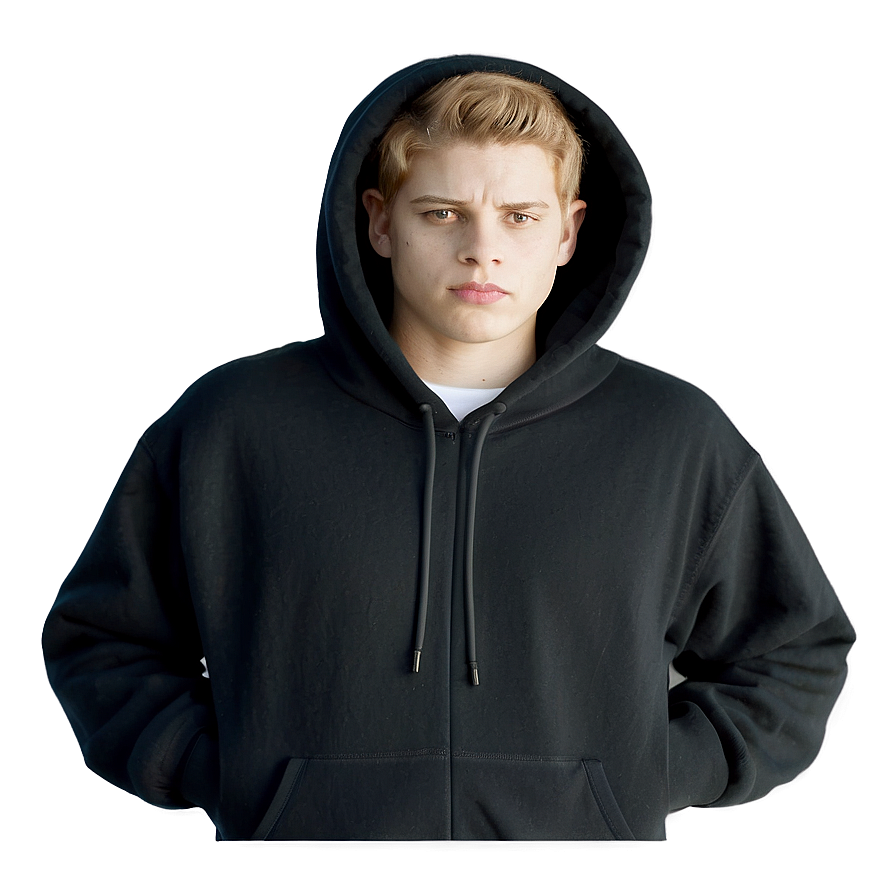 Cozy Black Hoodie Sweatshirt Png Egg