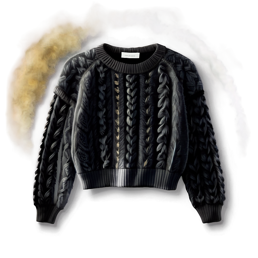 Cozy Black Sweater Png 49