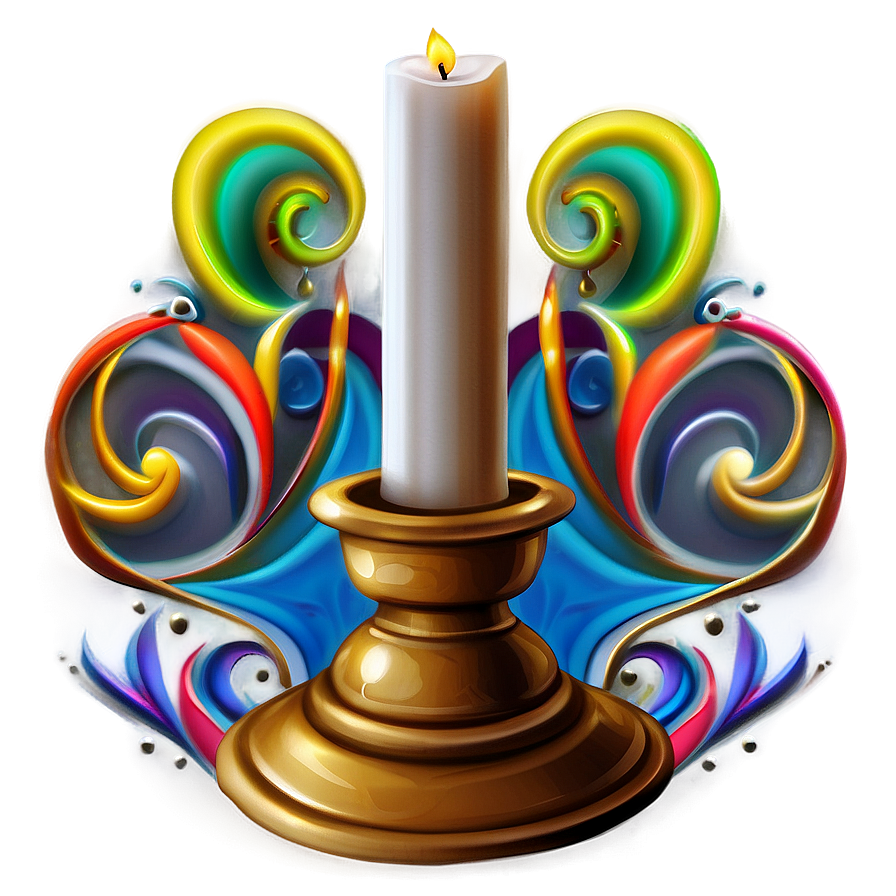 Cozy Candlestick Glow Png 67