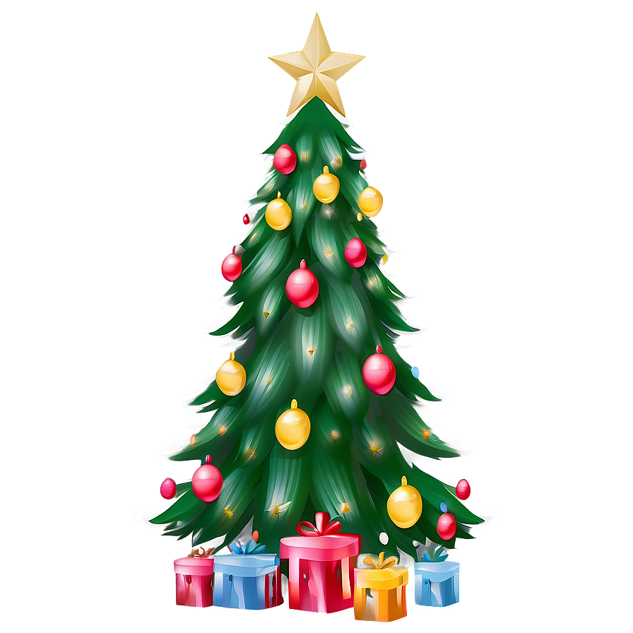 Cozy Christmas Tree PNG 40 PNG with transparent background