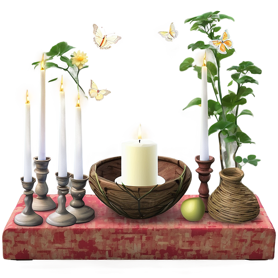 Cozy Cottagecore Altar Png Fje