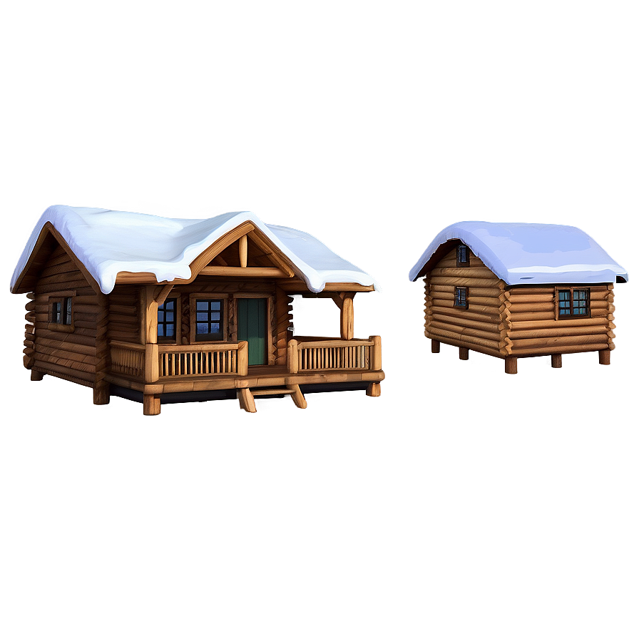 Cozy December Cabin Png 56