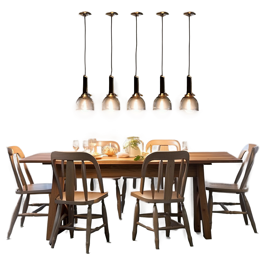 Cozy Dining Room Lighting Png Jpi