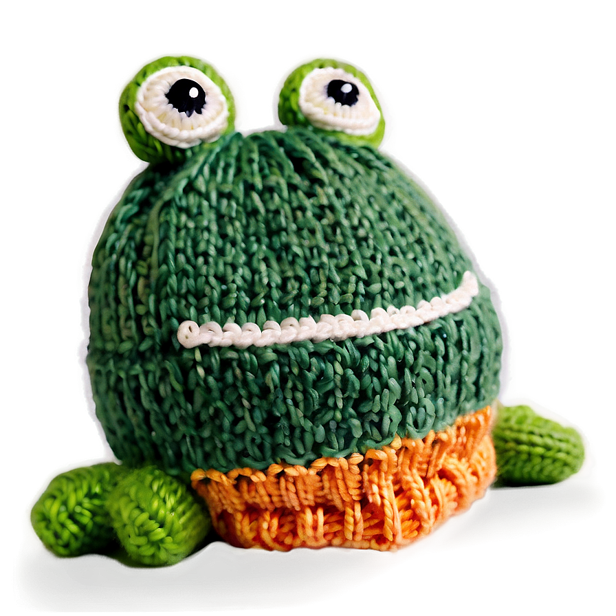 Cozy Frog Hat Knitting Png 06272024