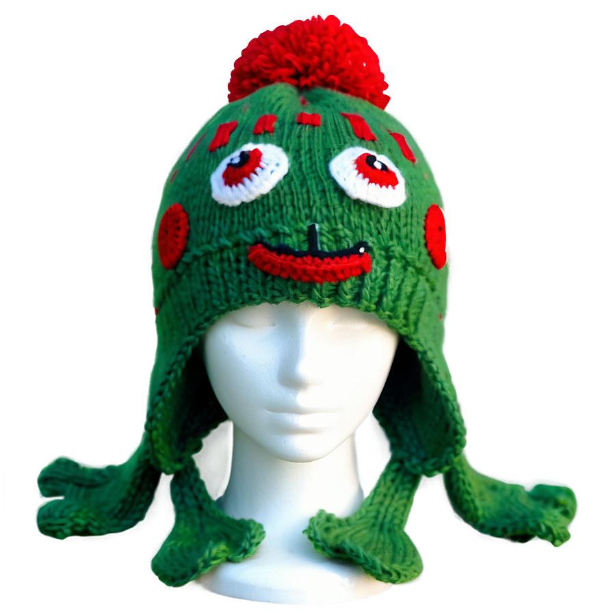 Cozy Frog Hat Knitting Png 06272024