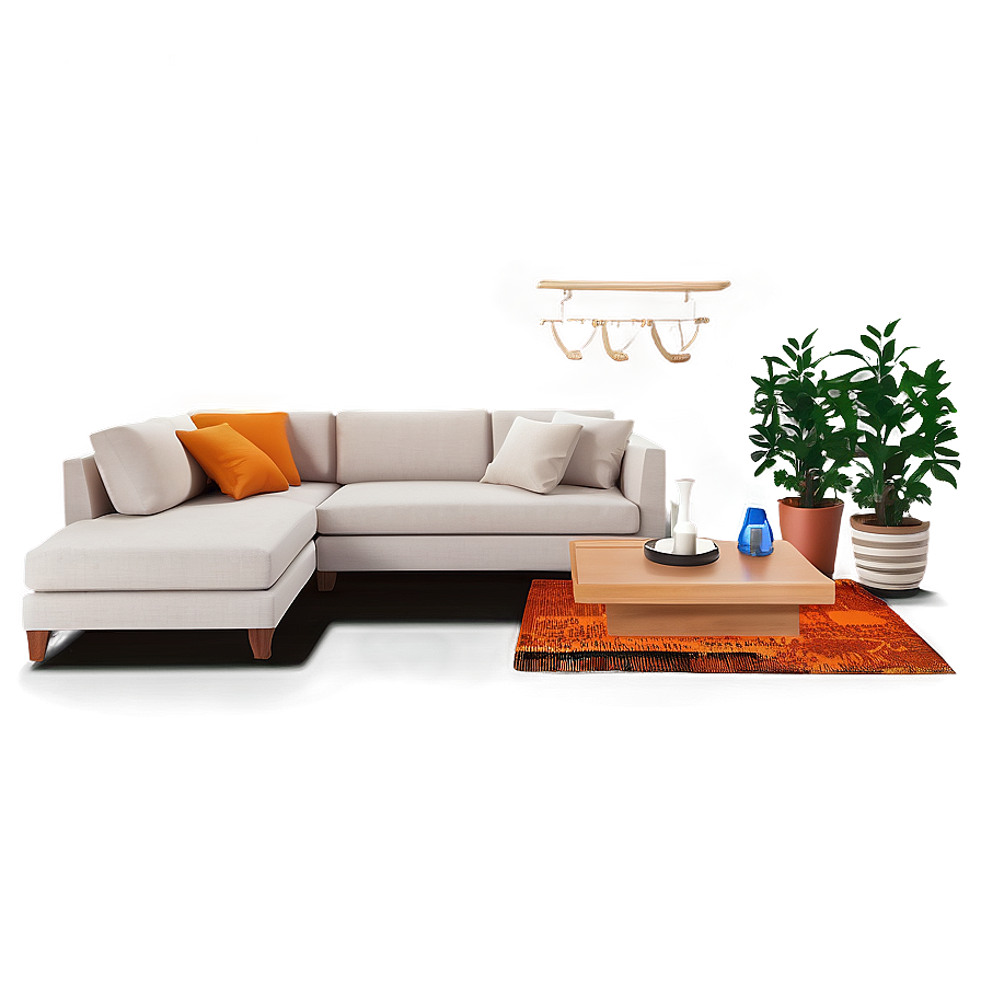 Cozy Living Room Design Png 11