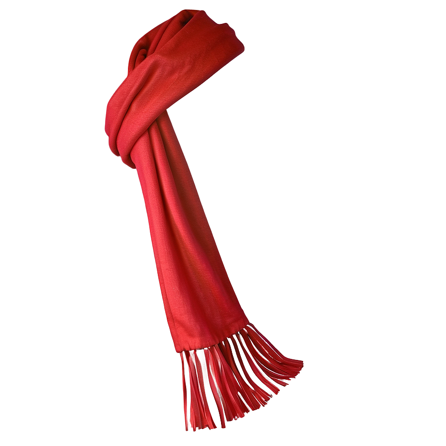 Cozy Red Scarf Png 90