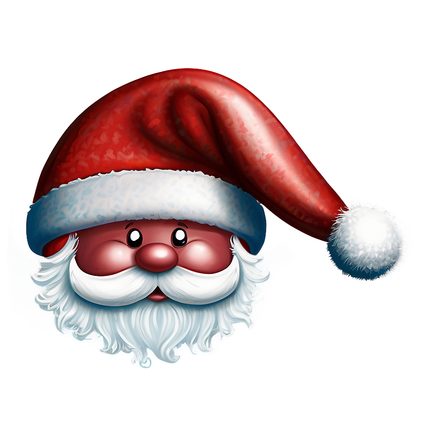 Cozy Santa Hat Drawing PNG 04302024 PNG image with a transparent background, free high-resolution download