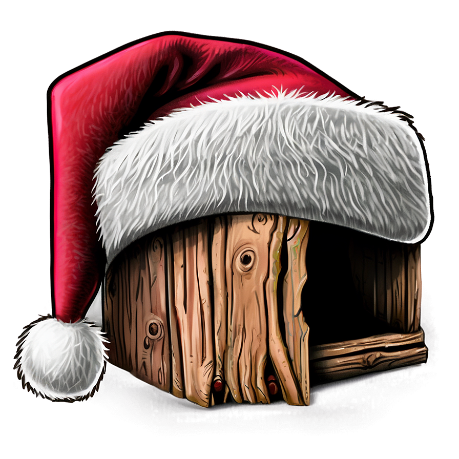 Cozy Santa Hat Drawing Png Yxv