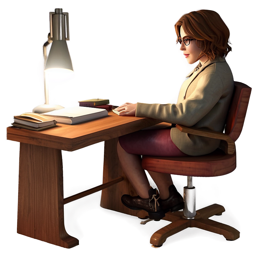 Cozy Study Corner PNG 05212024 PNG with transparent background