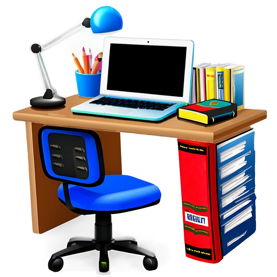 Cozy Study Corner PNG nvq PNG with transparent background