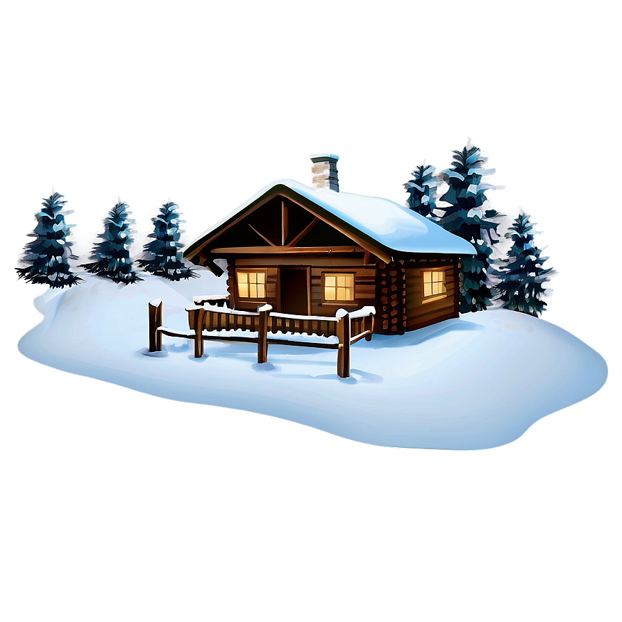 Cozy Winter Cabin Png Mpm13