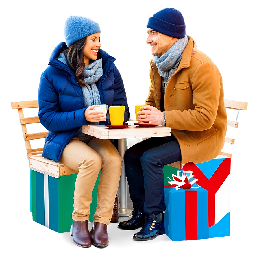 Cozy Winter Date PNG fnt91 PNG with transparent background