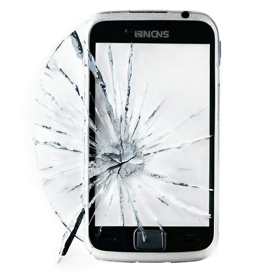 Cracked Cell Phone Display Png Uuj84