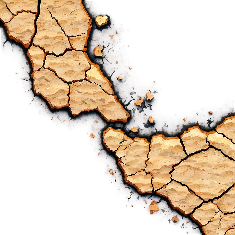 Cracked Earth Effect Png 3