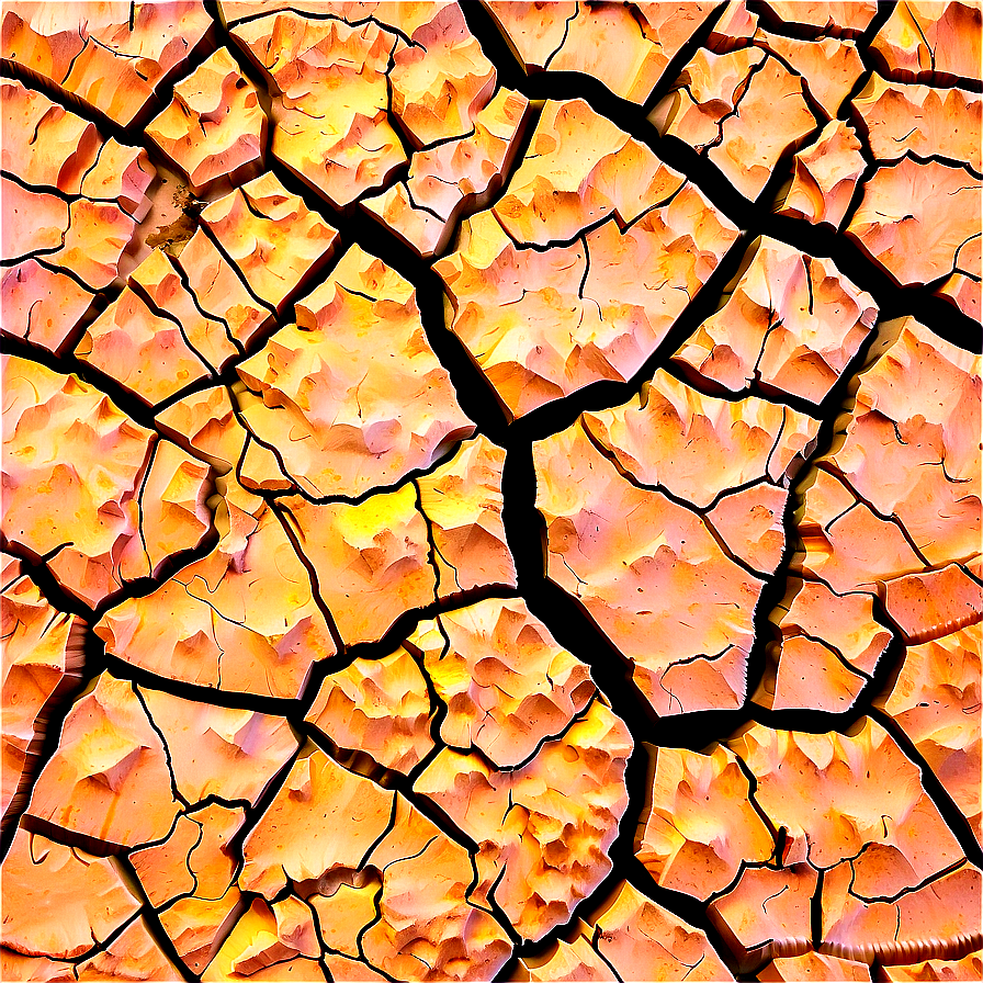 Cracked Earth Top View Png 12