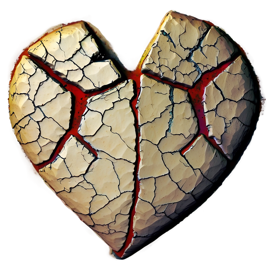 Cracked Heart Symbol Png Ktd1