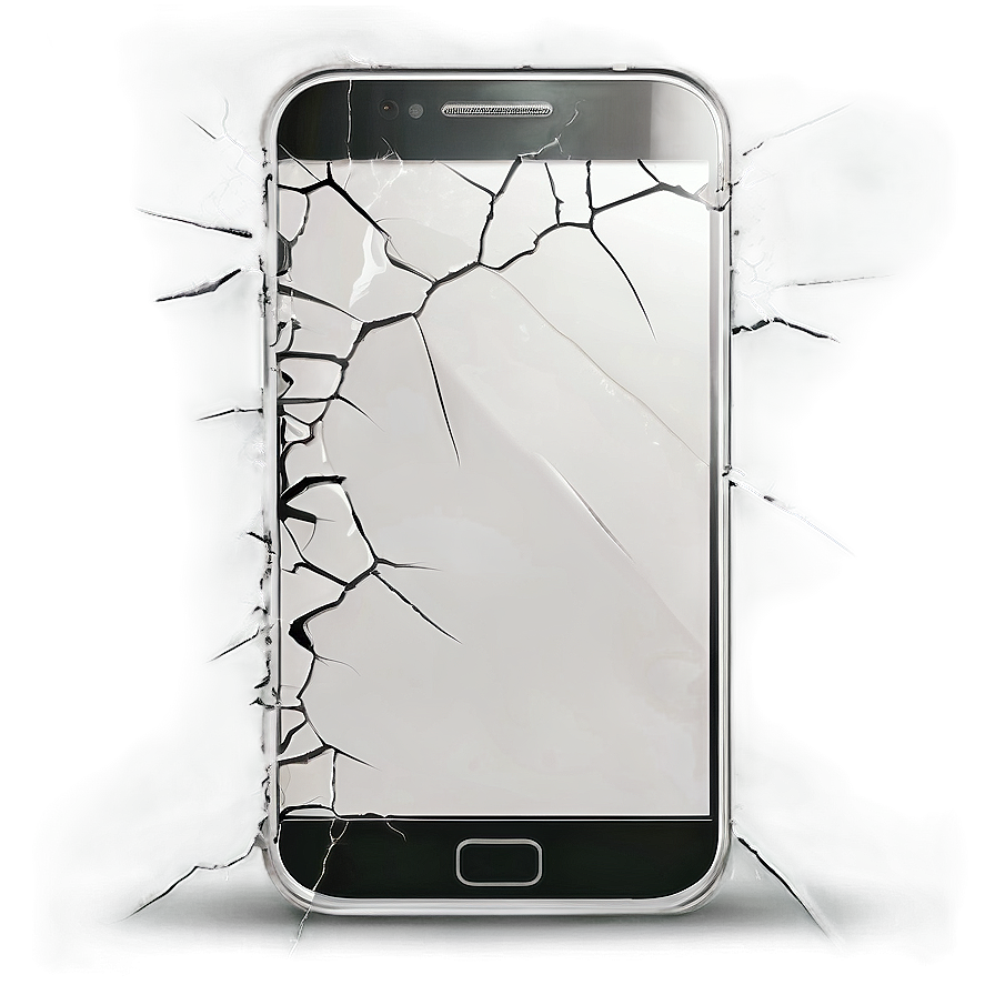 Cracked Mobile Screen Png Var