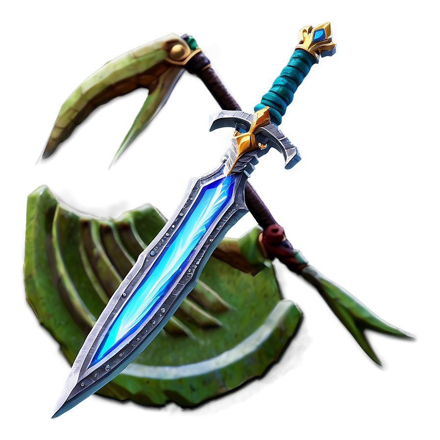 Crafted Diamond Sword Model Png 79