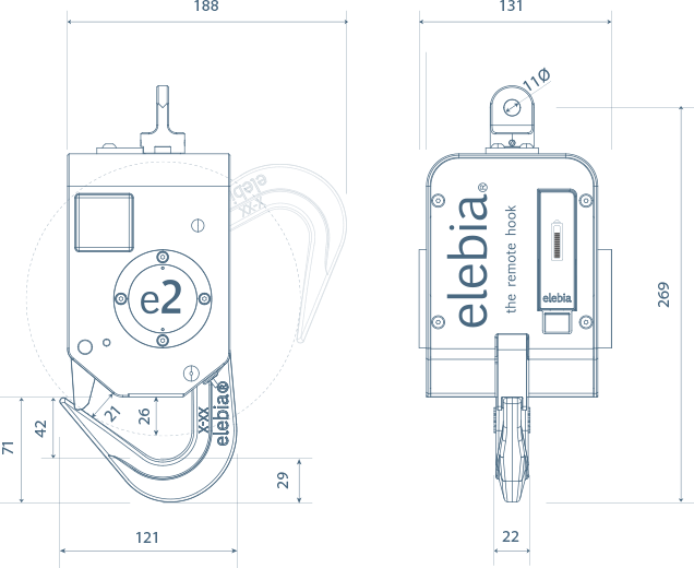 Crane Hook Blueprint Design