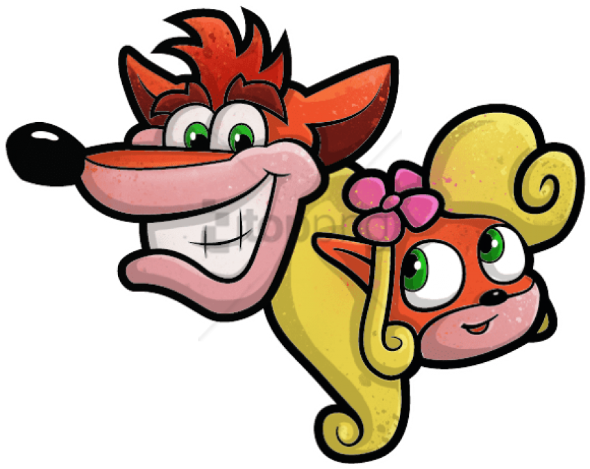 Crash_and_ Coco_ Cartoon_ Style