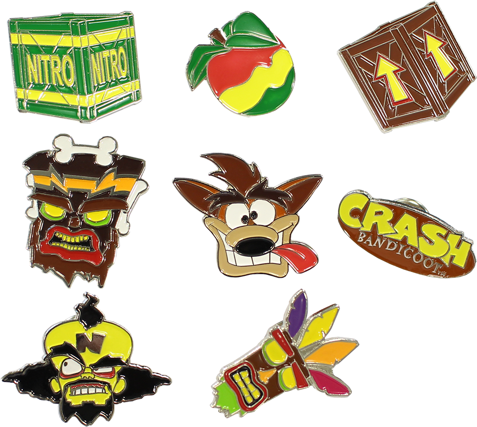 Crash Bandicoot Enamel Pin, HD Png Download PNG with transparent background