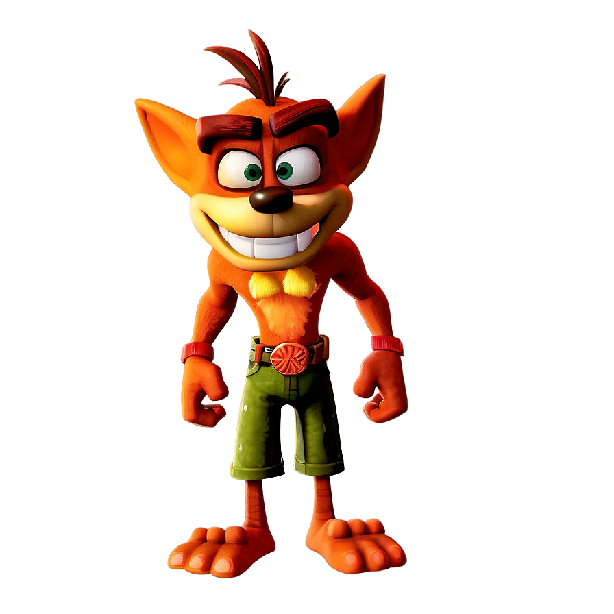 Crash Bandicoot Game Art PNG xkc PNG with transparent background