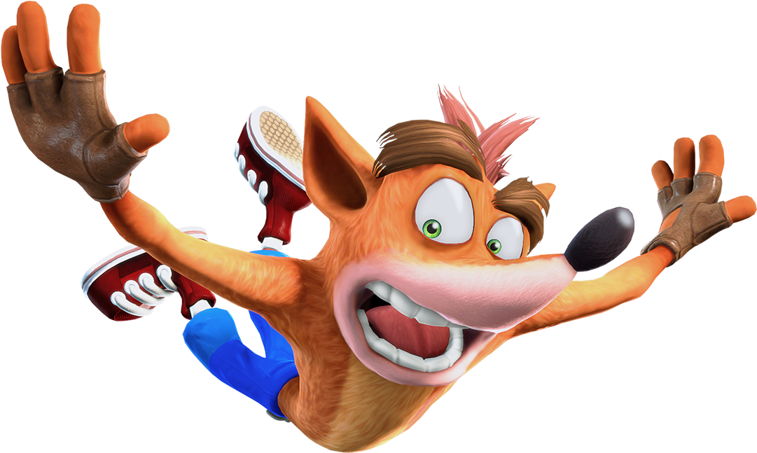 Crash Bandicoot Jumping Action