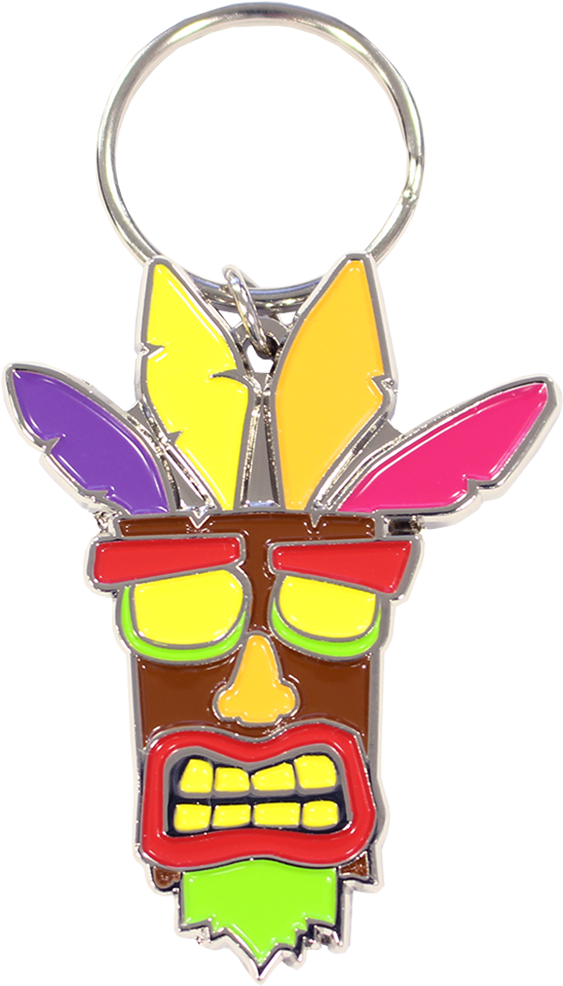 Crash Bandicoot N Sane Aku Aku Keychain, HD Png Download PNG with transparent background