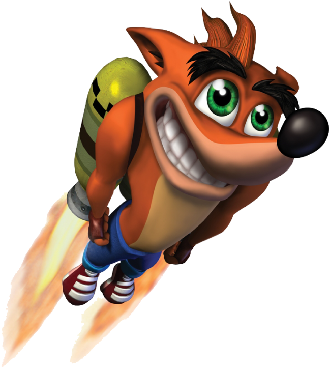 Crash Bandicoot With Jet Pack, HD Png Download PNG with transparent background