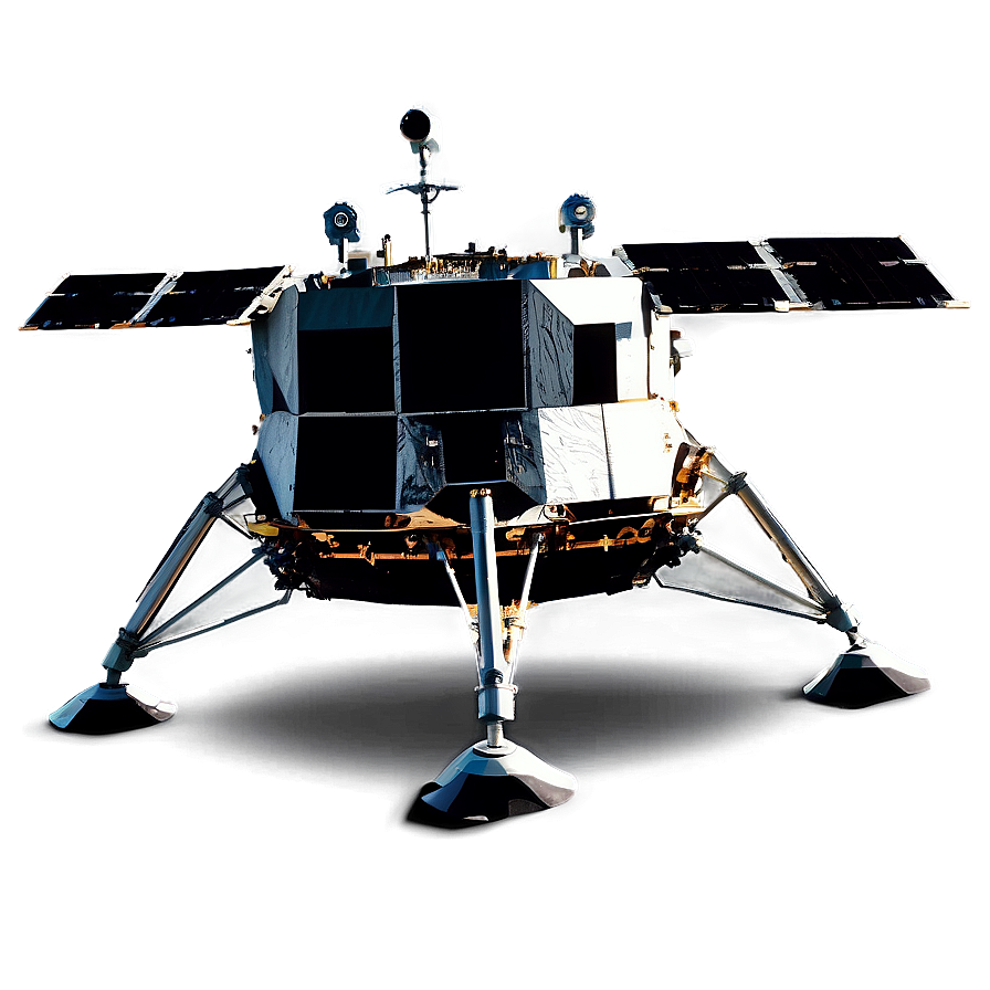 Crater Lunar Module Landing Png Fcw30