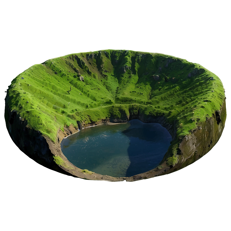 Crater Valley Green Landscape Png 06132024