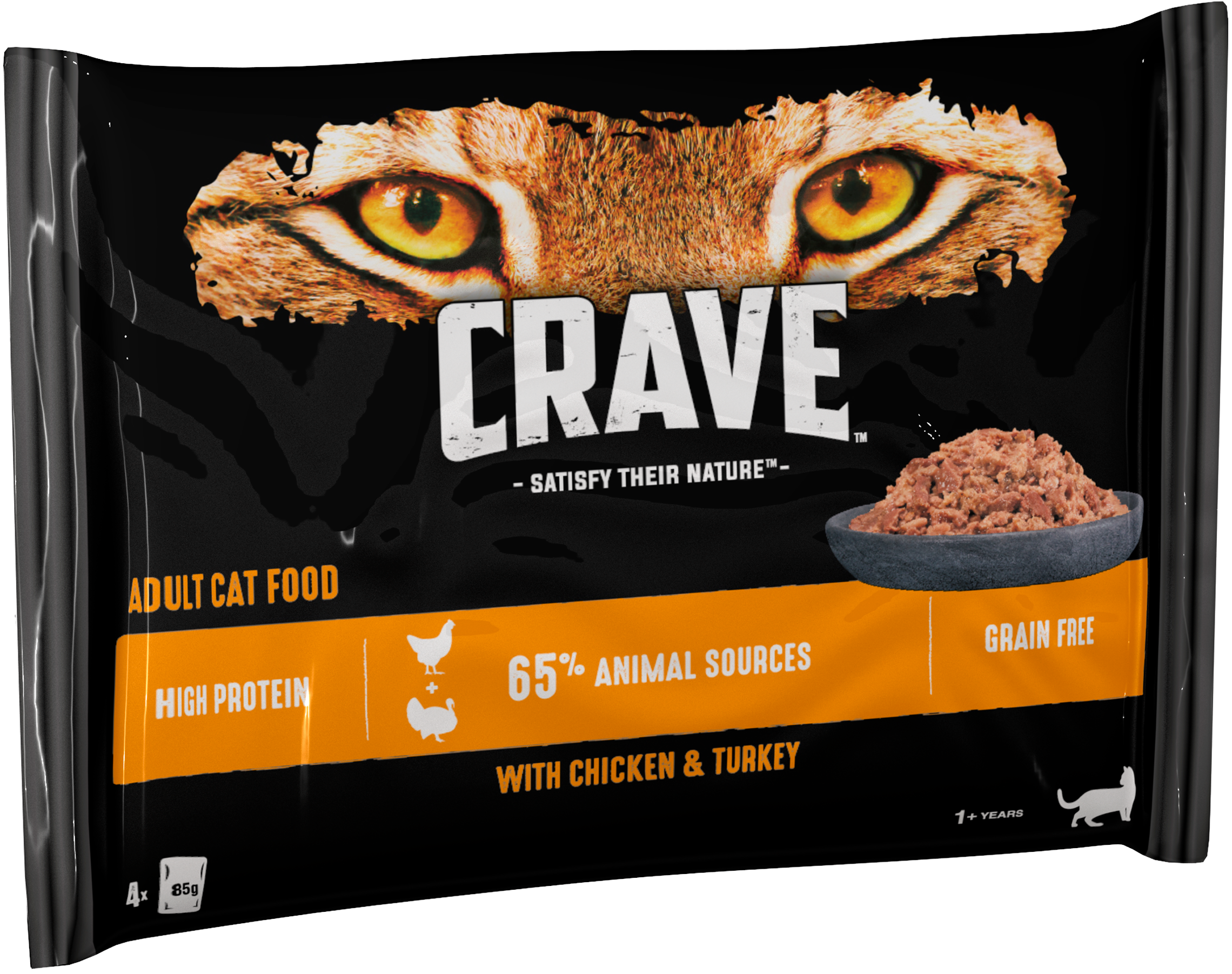 Crave Adult Cat Food Chicken Turkey