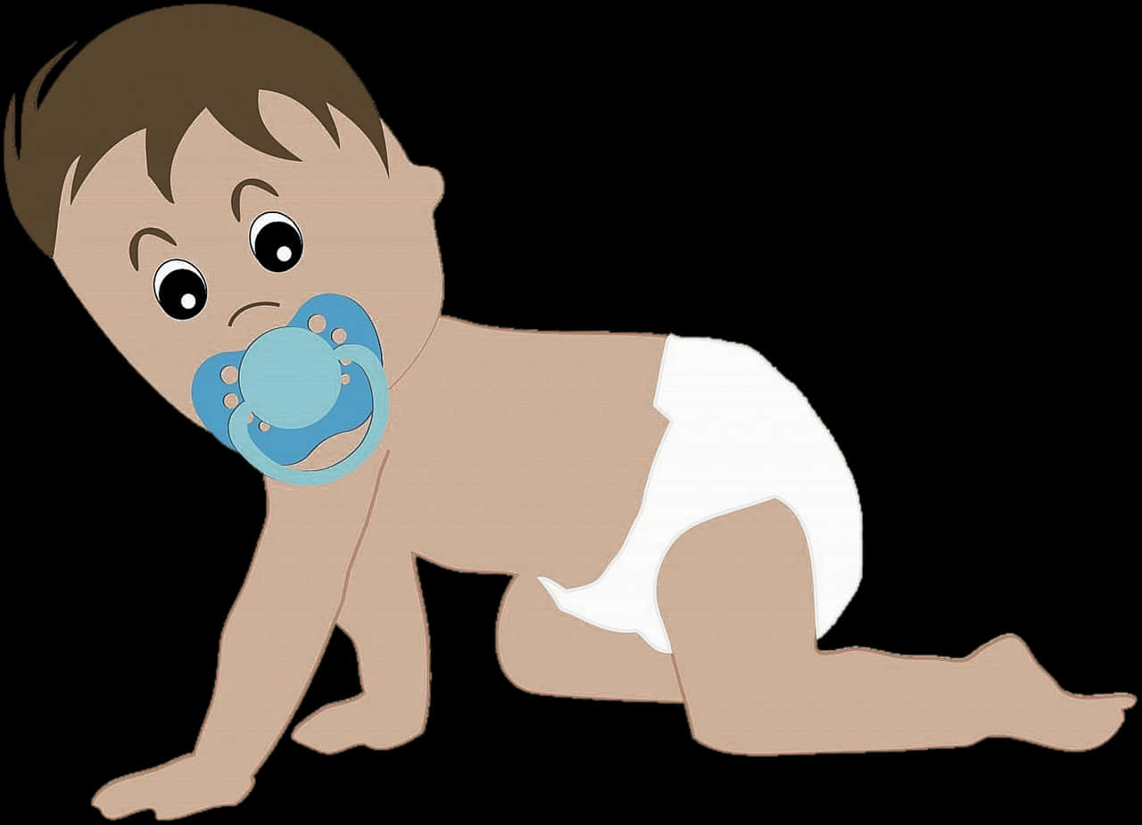 Crawling Baby Cartoon