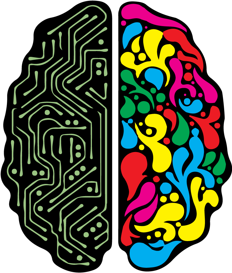 Creative Brain Duality.png PNG with transparent background