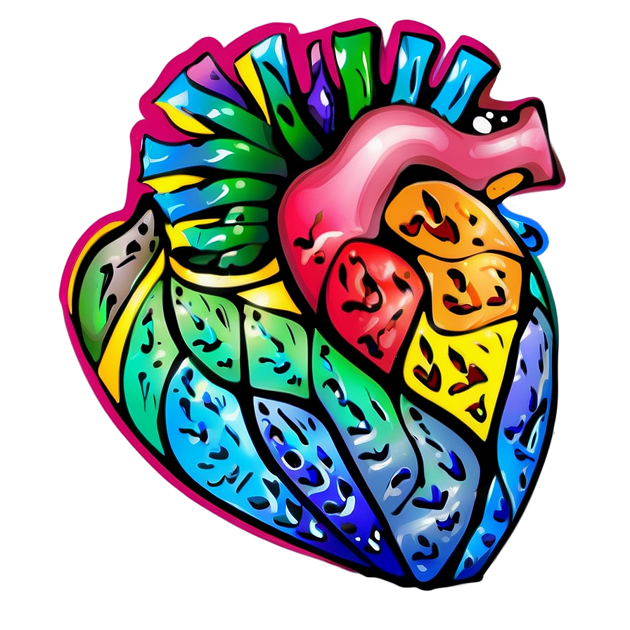 Creative Heart Doodle Png Rmb87