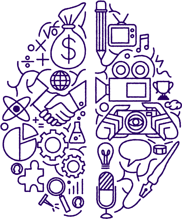 Creative Innovation Collage PNG with transparent background