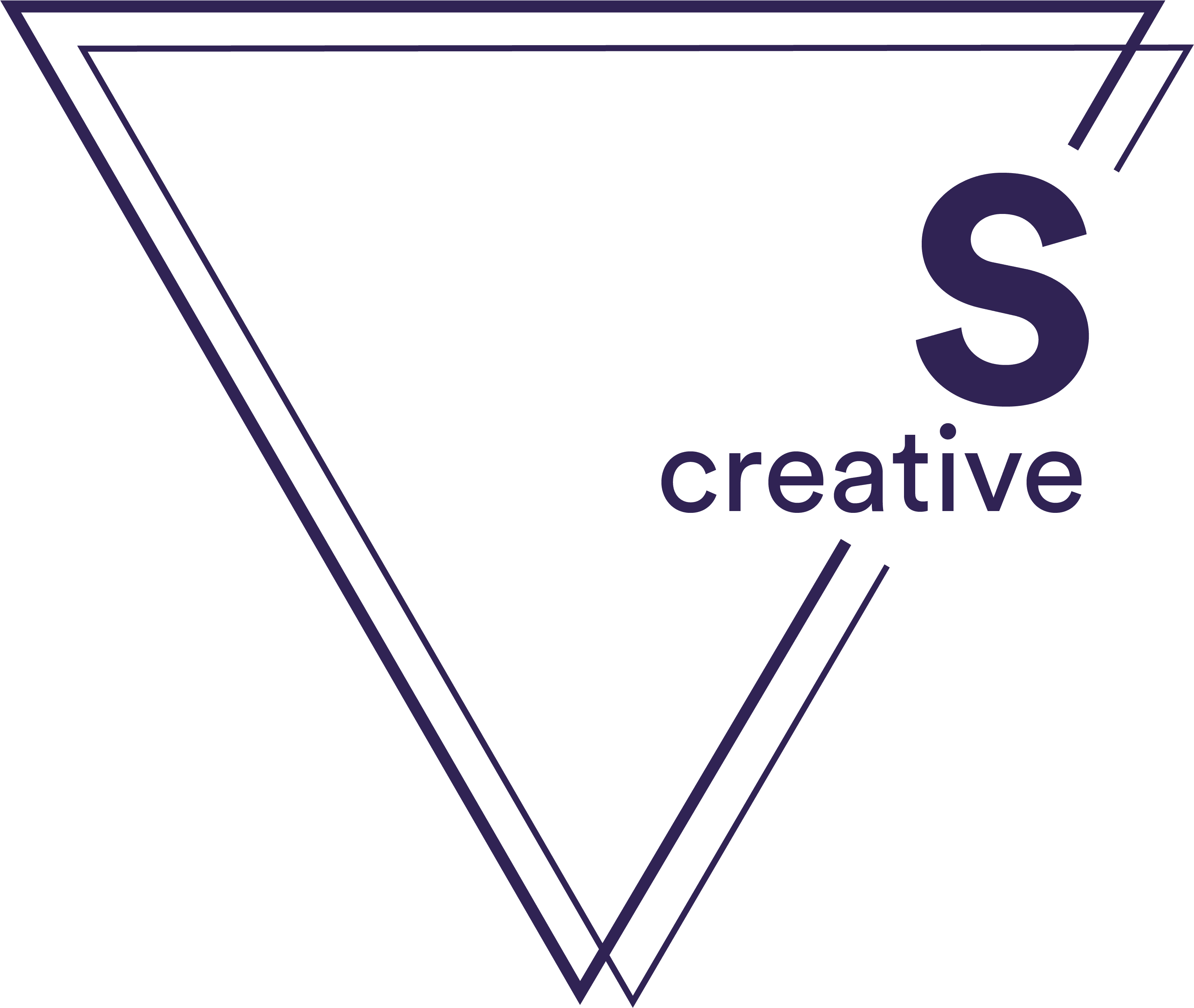 Creative Inverted Triangle Logo