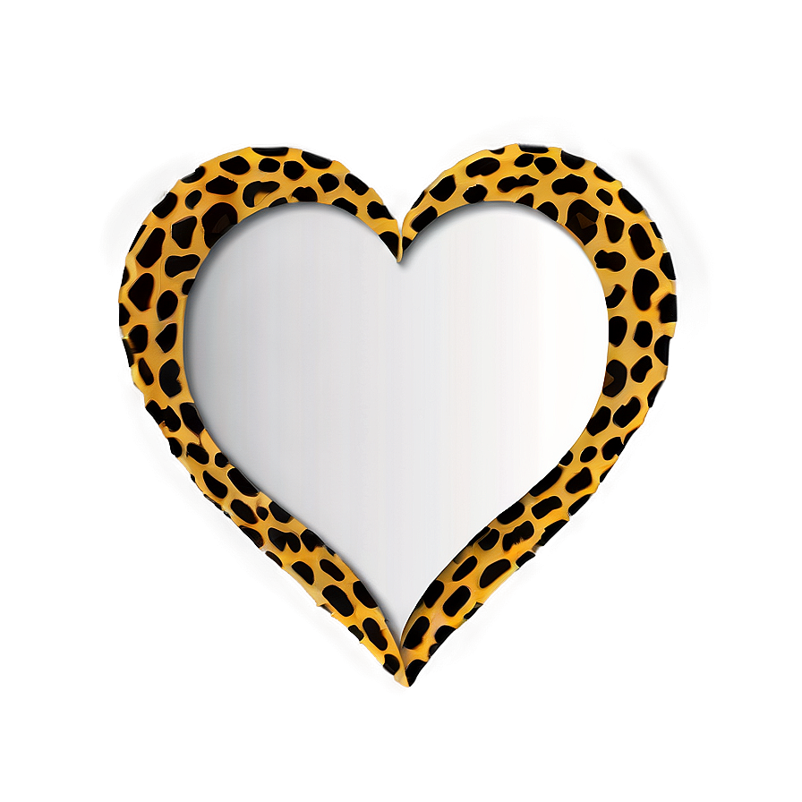 Creative Leopard Heart Png Ktc