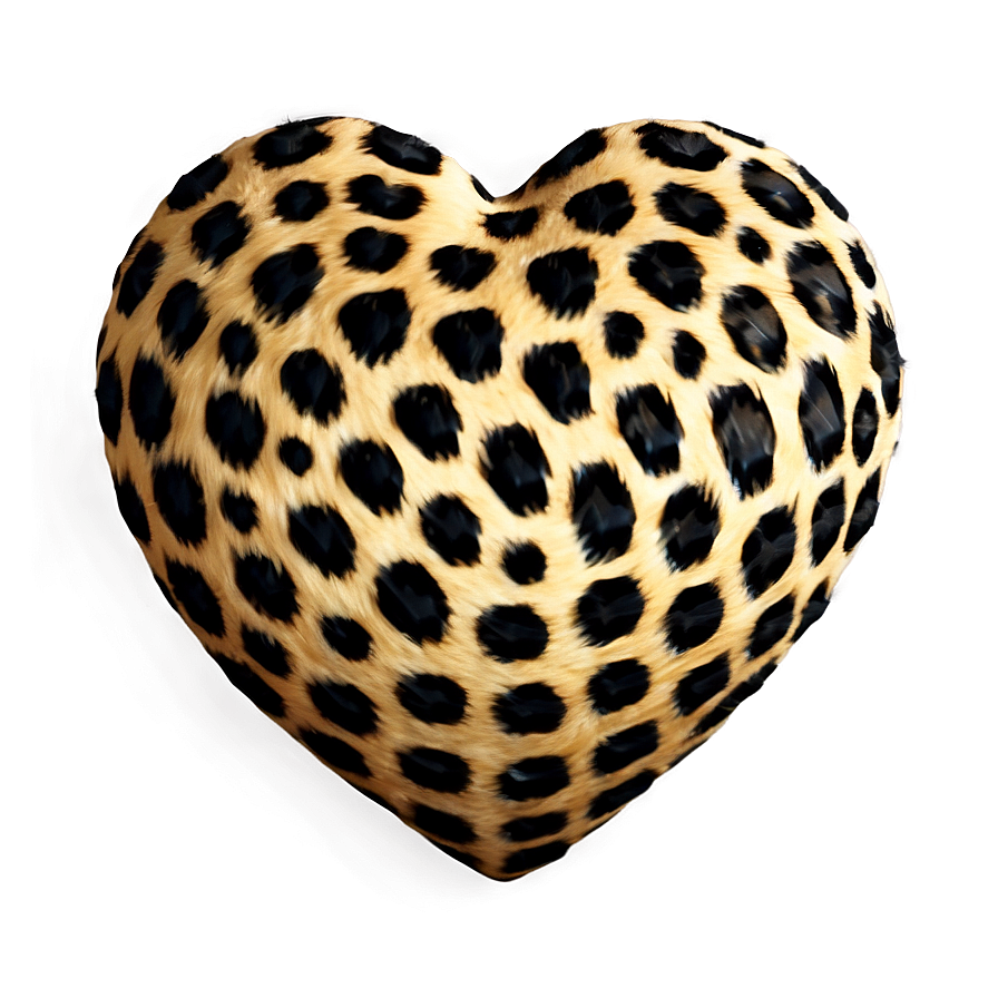 Creative Leopard Heart Png Vqa