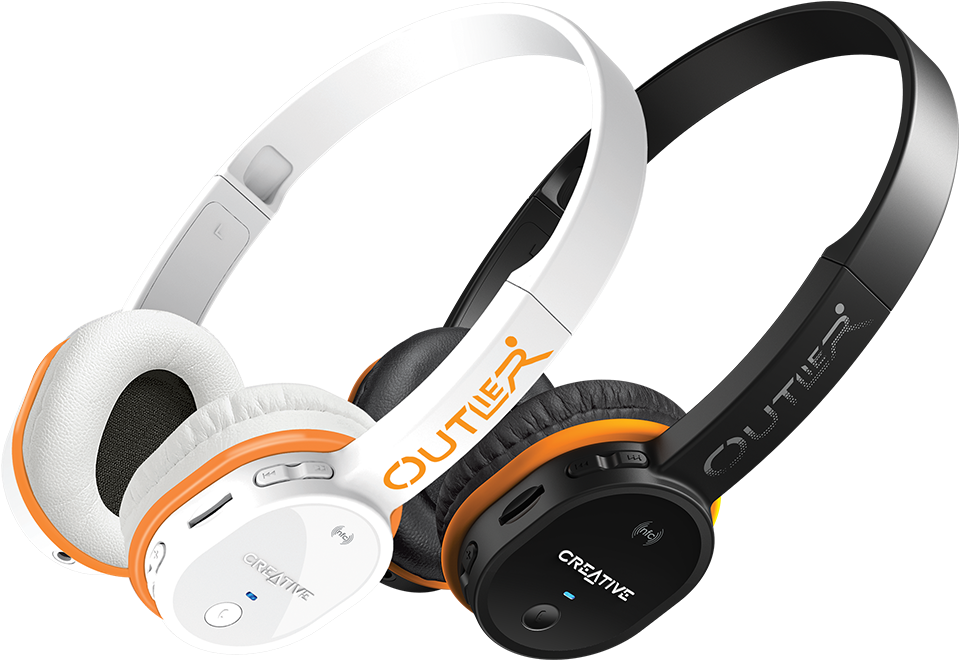 Creative Outlier Wireless Headphones PNG image with a transparent background, free high-resolution download