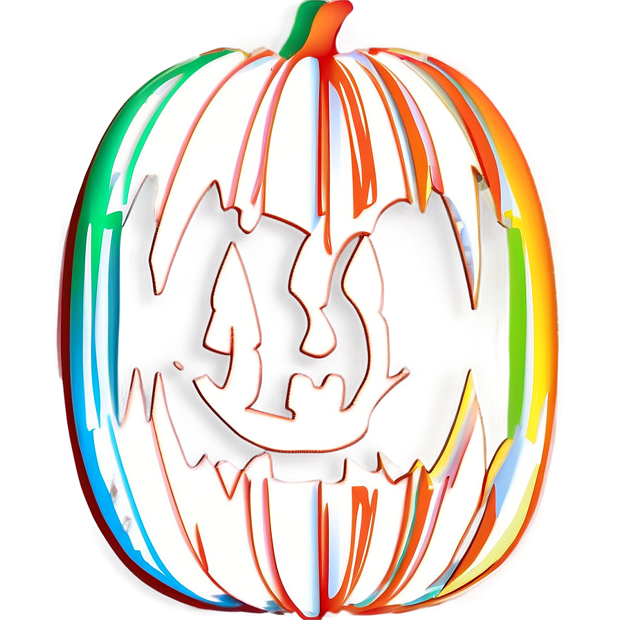 Creative Pumpkin Outline Craft PNG pdh42 PNG image with a transparent background, free high-resolution download