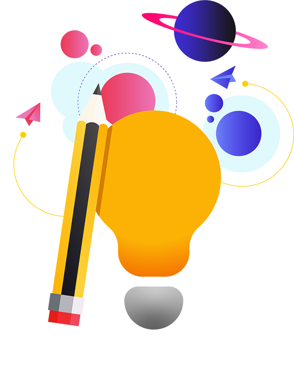 Creative Thought Illustration PNG with transparent background